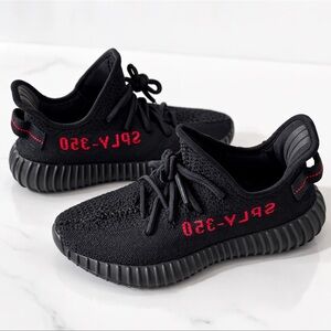 Adidas Yeezy Boost 350 V2 “Bred” Black Red SPLY-350 Sneakers – Size 7.5